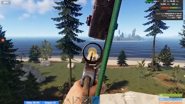 Rust сервер для тренеровки навыков стрельбы из лука-арбалета!
