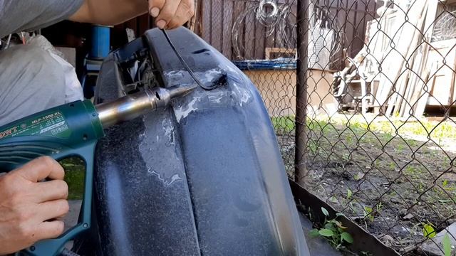 Ремонт бампера строительным феном смотреть онлайн