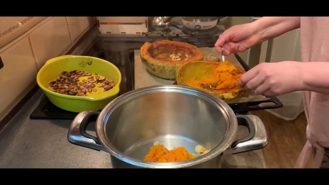 Суп-пюре из запеченной Тыквы  с грибами | Рецепт смотреть онлайн