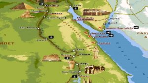 карта достопримечательности египта