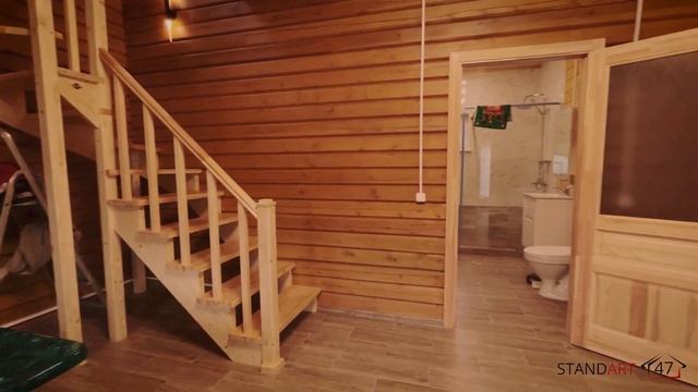 Построенный дом в п. Попово Выборгского района. Дом из бруса 88 м2. смотреть онлайн