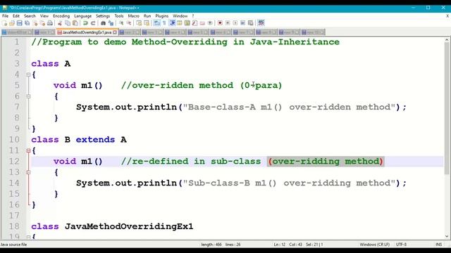Java Method Overriding || Java Methods || Java Inheritance || Java Polymorphism || Java super|| #40