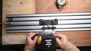 DeWALT DCW600 router with guide rail
