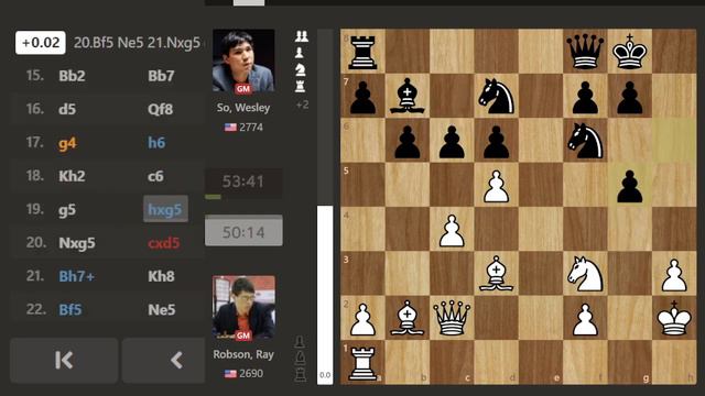 Wesley So vs his Former Team mate Ray Robson ~ US CHESS CHAMPIONSHIOP 2022