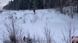 Пермь на снегоходах,прокатились по логам BRP turbo POLARIS khaos STELS YAMAHA nitro #запрудклуб