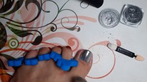 Педикюр с вишнями/Идеи для педикюра/Педикюр дома/Втирка, наклейки, обычный лак