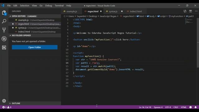 JavaScript Regex | Regular Expressions in JavaScript | JavaScript Regular Expressions | Edureka
