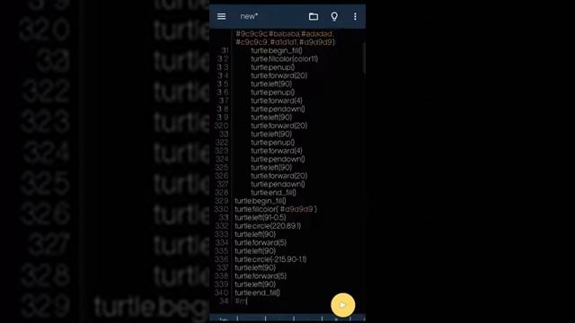 Complete Video to Create BMW logo in Python (Pydroid 3 Mobile) #python #source_code #coding