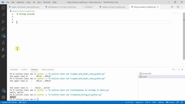 String Concatenation in python | how to add strings in python | python for beginners |TECHI DINESH