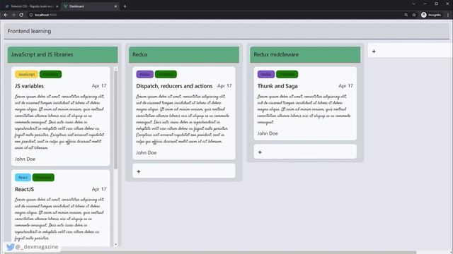 О курсе Tailwind CSS смотреть онлайн