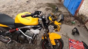 Замена масла и антифриза Kawasaki ER6-F