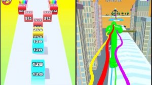 Jelly Run 2048 | Tall Man Run - ALL LEVELS iOS/Android Gameplay