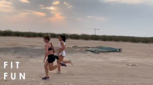 Running in the desert   Running form Бег в пустыне   Техника бега