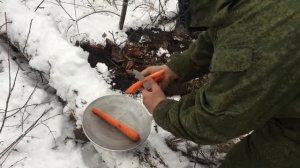 Землянка в лесу. Часть 2 (печка)