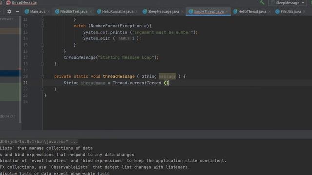 Example of how to use Runnable vs Thread in Java from Oracle Documentation example смотреть онлайн
