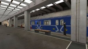 Карта Gm_metro_minsk_1984. Поезда Номерной на станции метро Московская