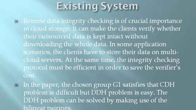 2014 IEEE JAVA/.NET Identity Based Distributed Provable Data Possession in Multi Cloud Storage смотреть онлайн