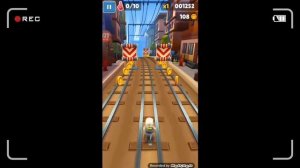 Играем в Subway Surf. Извините что голоса нет у меня был выключен звук.