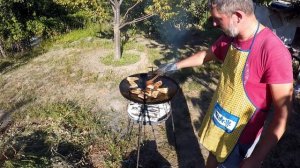 СКОВОРОДА ИЗ ДИСКА/ Жарим Овощи , РЕБРА и Картошку/ РЕБРА С КАРТОФЕЛЕМ НА САДЖЕ