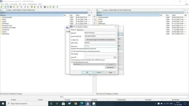 Connect to WiFi FTP Server from Total Commander software смотреть онлайн