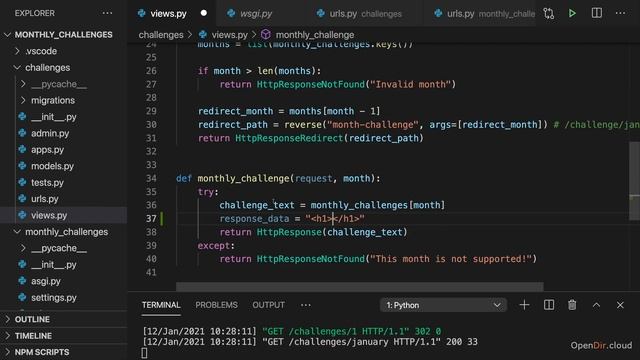 025-Returning HTML-opendir.cloud. #returning #pythondjango #programmer #coding