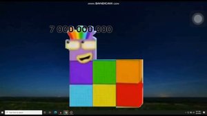 Numberblocks 1000 to 1 Quadrillion but in 0.5x speed with pitch change. Read Desc.