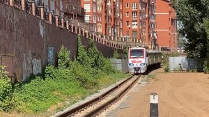 Поезд детской железной дороги в Оренбурге/ Train of Pioneer Railway in Orenburg