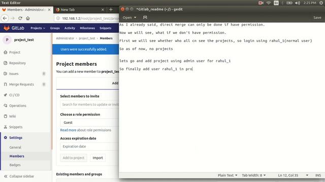 gitlab adding user to project смотреть онлайн
