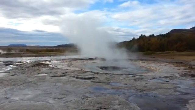 Извержение гейзера Строккур смотреть онлайн