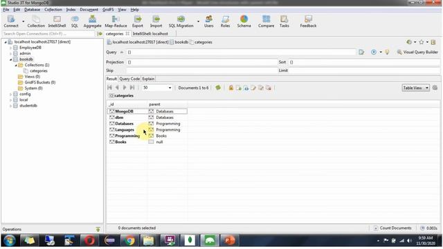 Model Tree Structures with Parent References in MongoDB | Data Modelling in MongoDB