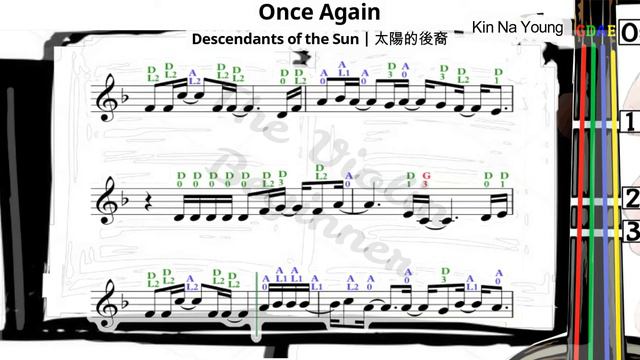 Once Again | Descendants of the Sun | Violin SHEET MUSIC [With Fingerings] | Kin Na Young [Level 5] смотреть онлайн