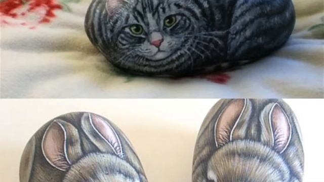 Красивые рисунки на камнях. смотреть онлайн