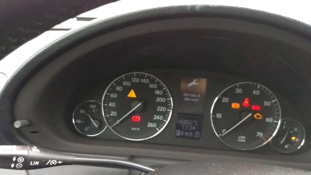 Сброс технического интервала на Mercedes C180 W203 Ресталинг смотреть онлайн