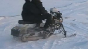 Снегоход самодельный, мотор ИЖ