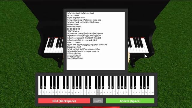 Roblox - Virtual Piano v1.1 - Moonlight Sanota by Beethoven смотреть онлайн