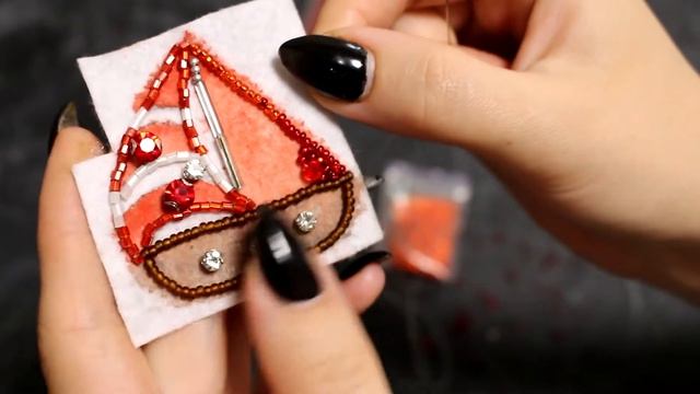 Брошь Кораблик из Бисера|Пошаговый МК