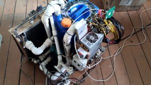 AntMiner L3+ Иммерсионное охлаждение в трансформаторном масле Спустя полтора года.