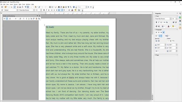 How to Remove a Fill in Open Office