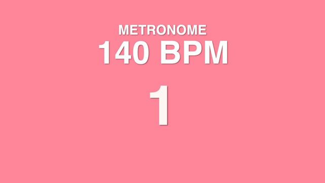 Metronome 140 BPM смотреть онлайн