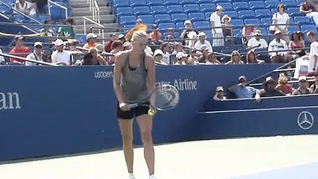 MARIA SHARAPOVA HITTING PART 3