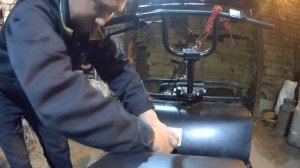 Снегоход БТС Арктик 4т. Установка ручек с подогревом и курка газа.