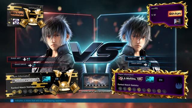 Tekken 7 Noctis ranked Part 1- Enjoying the character смотреть онлайн