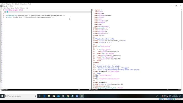 Como Instalar VIM en Windows | CON VIM-PLUG, easymotion, nerdtree, etc смотреть онлайн