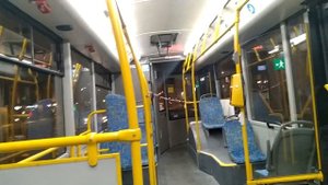 Салон троллейбуса музейной линии в Москве
