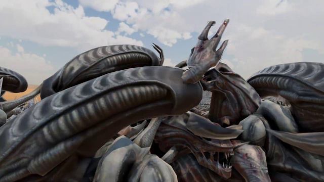 1,000,000 Aliens VS 10,000 Cyborg Ninja - UEBS2 [4k] Epic Battle