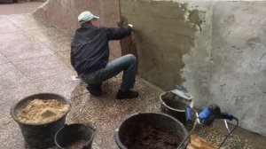 Как мы наносили гранитную крошку