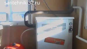 Установка газового котла отопления Термотехник.mp4