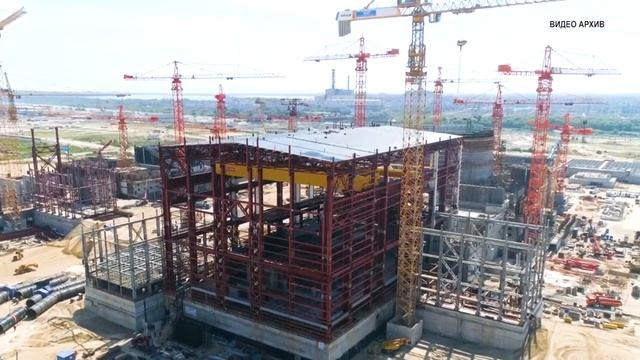 На Курской АЭС-2 установили уникальный кран смотреть онлайн
