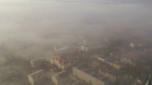 4k Черняховск погрузился в туман