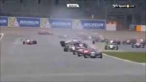 insane airborne crash 2015 eurocup formula renault 20 at silverstone